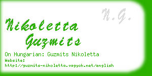 nikoletta guzmits business card